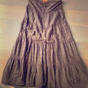 Long summer cotton skirt